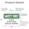 Signmission Please Do Not Leave Vehicles Running OSHA Safety First Sign, Plastic, 24in W x 18in L, 2PK OS-2PACK-SF-P-1824-L-10846 - alternate 7